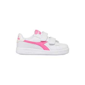 Sneakers bianche da bambina con logo a contrasto Diadora Game P Ace PS, Brand, SKU s344000175, Immagine 0